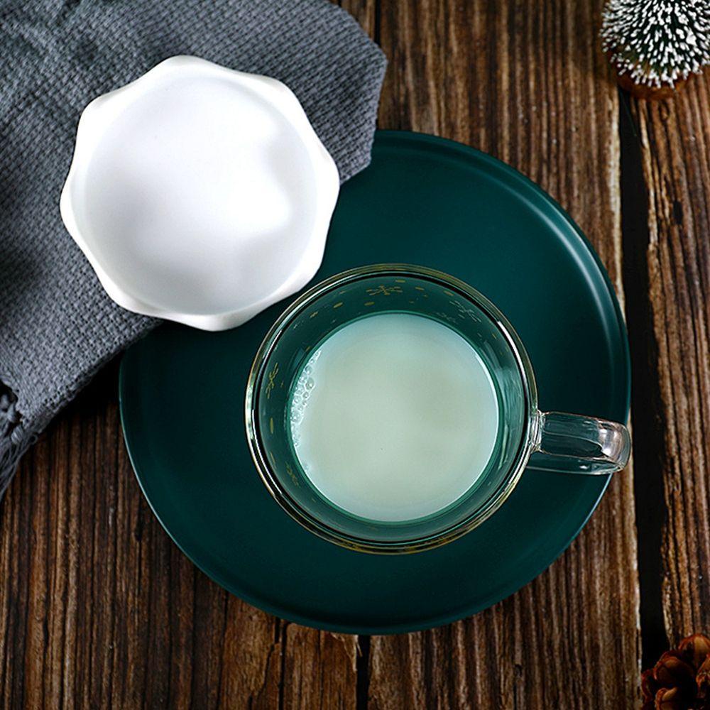 [Elegan] Gelas Mug Transparan 300ML Langit Berbintang Perlengkapan Minum Pohon Natal Hiasan Natal Cangkir Susu
