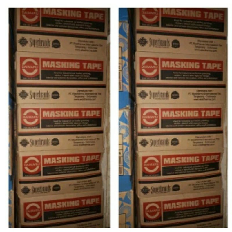 

1 Dus Masking Tape / Lakban Kertas isi 96 Roll