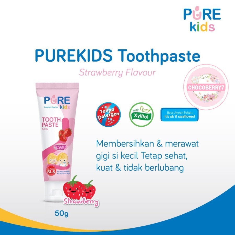 Pure Kids Toothpaste pasta gigi odol anak bayi Baby Tooth Paste