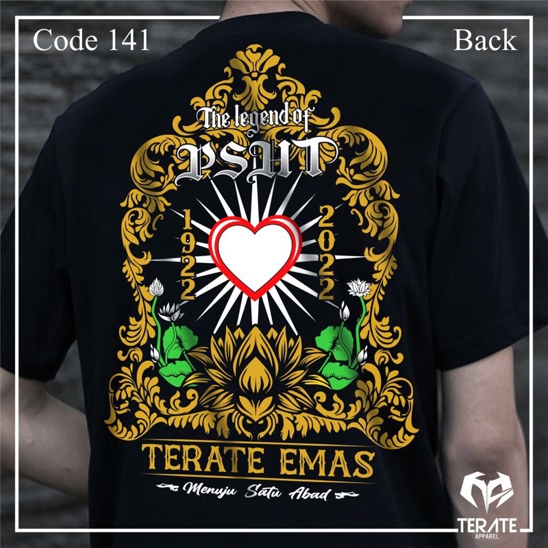 KAOS TERATE EMAS SATU ABAD PSHT (BISA COD)