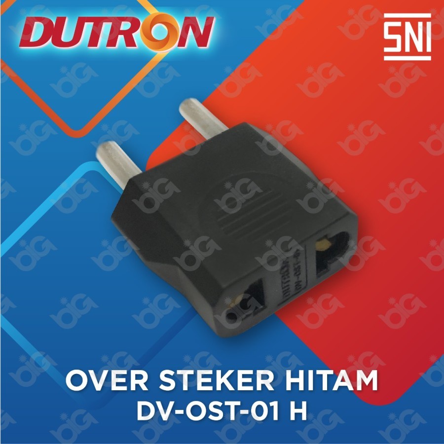 DUTRON Over Steker Adaptor Sambungan Colokan listrik Gepeng DV OST 01