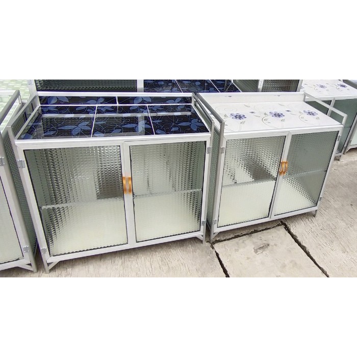 RAK KOMPOR + RAK PIRING 2 PINTU MEJA KOMOR / RAK