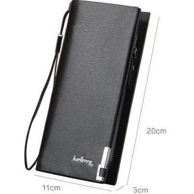 Baellerry Dompet Pria Wanita Import Eksklusif Model Panjang - Cokelat pos