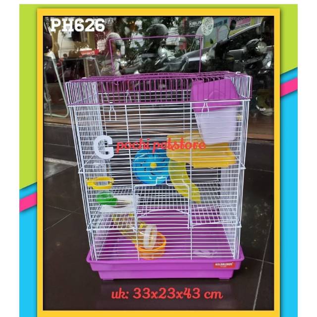 KANDANG HAMSTER PHB666/KANDANG HAMSTER TINGKAT / Kandang hamster murah Surabaya