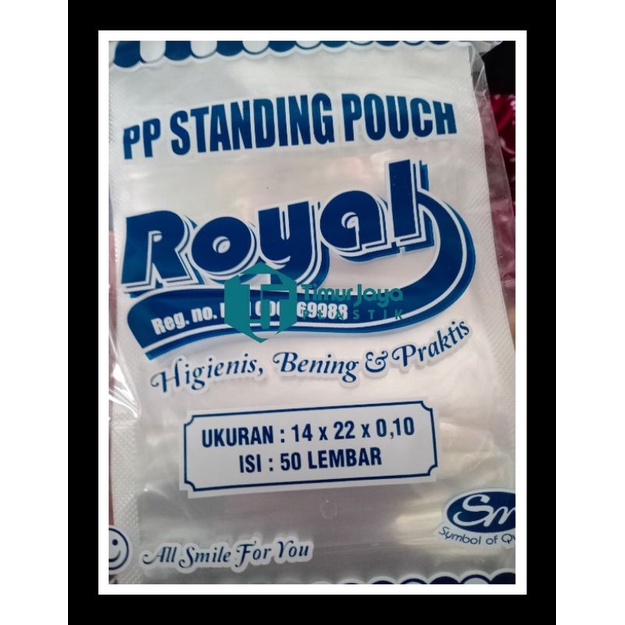 Plastik Standing Pouch 14X22