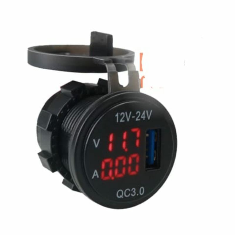 Voltmeter Digital Aki Motor Mobil 3 in 1