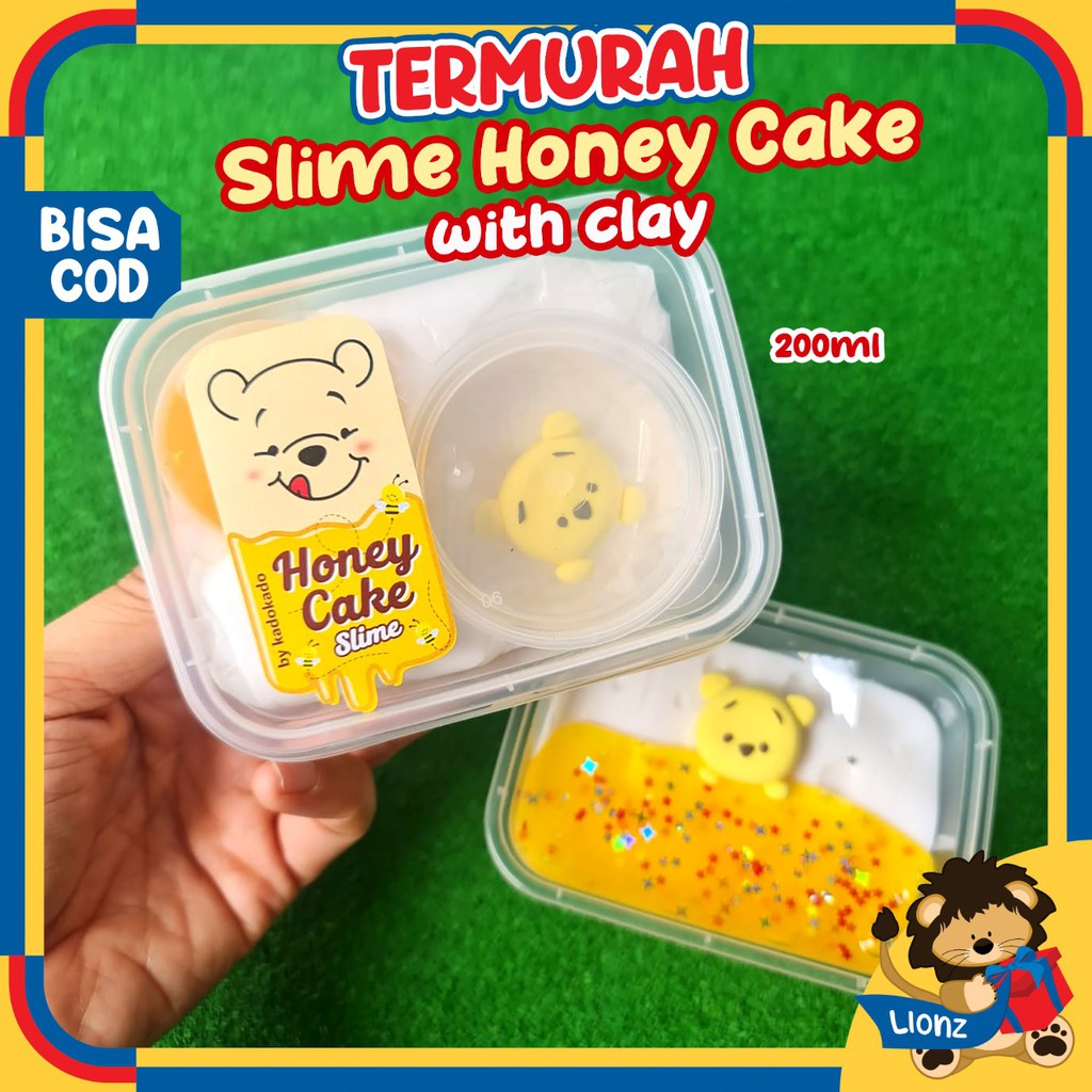 slime HONEY CAKE with clay by kadokado.idn