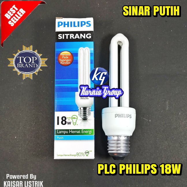 LAMPU PHILIPS 18w PUTIH ORIGINAL SITRANG 18watt Cool Day light Lampu Jari PLC Berkualitas TERMURAH