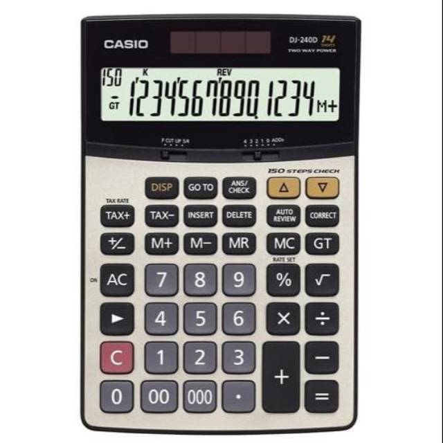 Casio DJ-240D - Check &amp; Correct Calculator / Kalkulator Desktop DJ240D