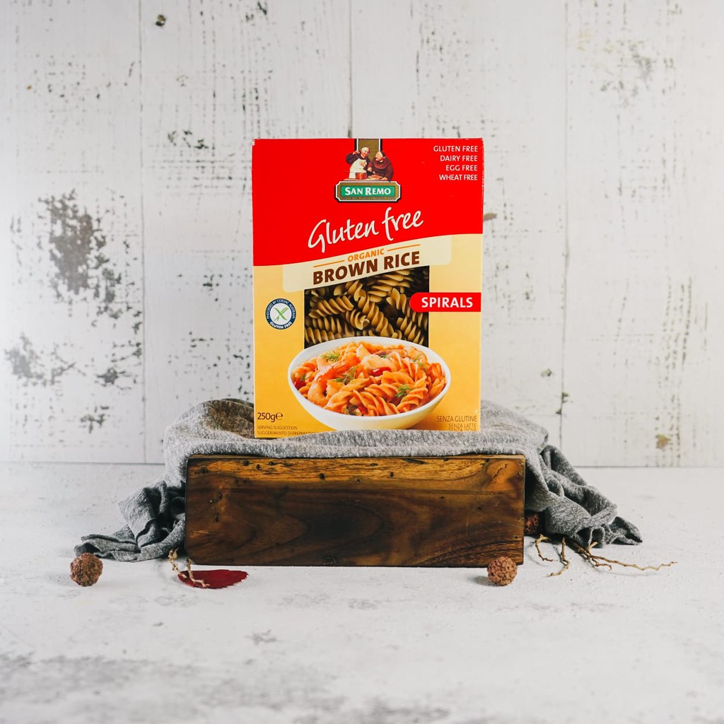 

Sanremo - Brown Rice Pasta Spirals 250Gr