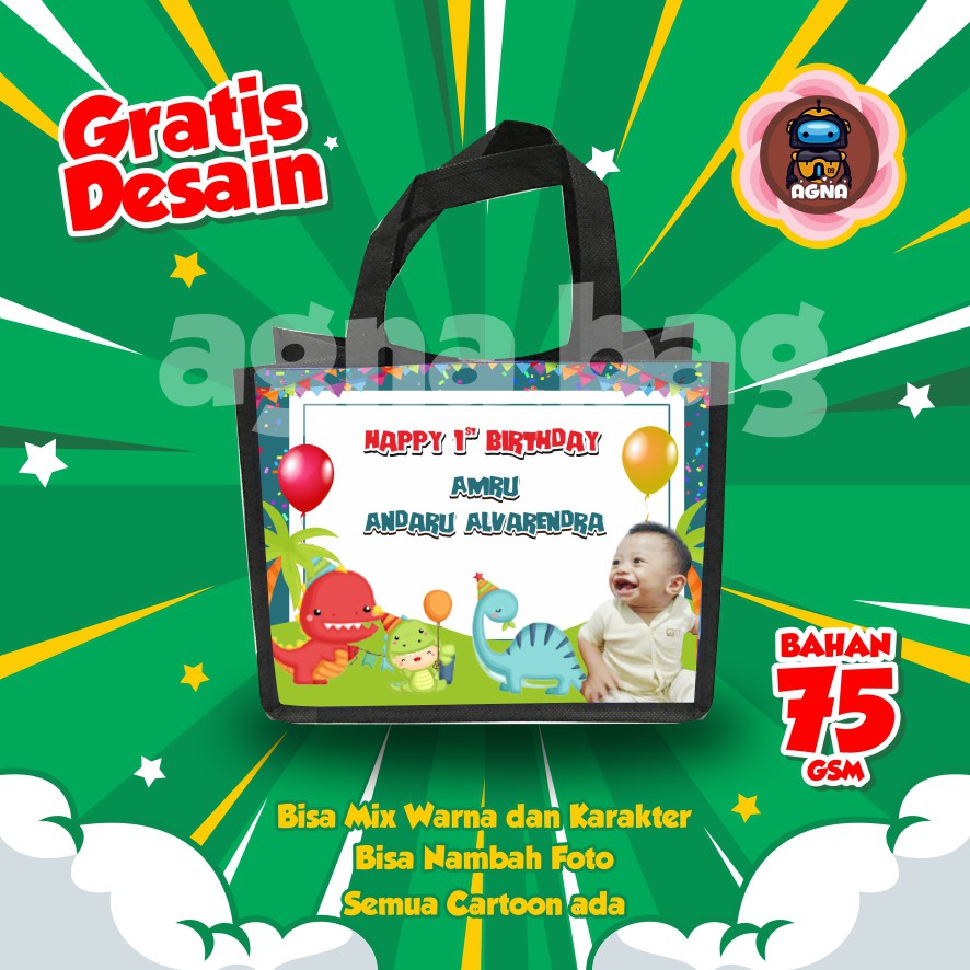 

GOODIE BAG MURAH / TAS ULTAH CUSTOM /TAS ULTAH PROMO/ TAS ULTAH DINO 2