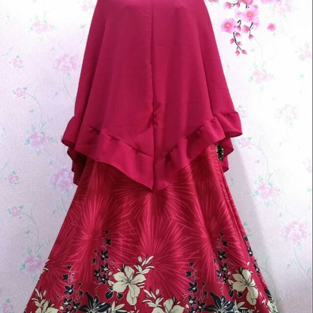 Gamis misbee warna maroon