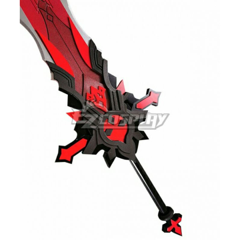 Replika Genshin Impact Diluc Wolf's Gravestone Claymores Cosplay