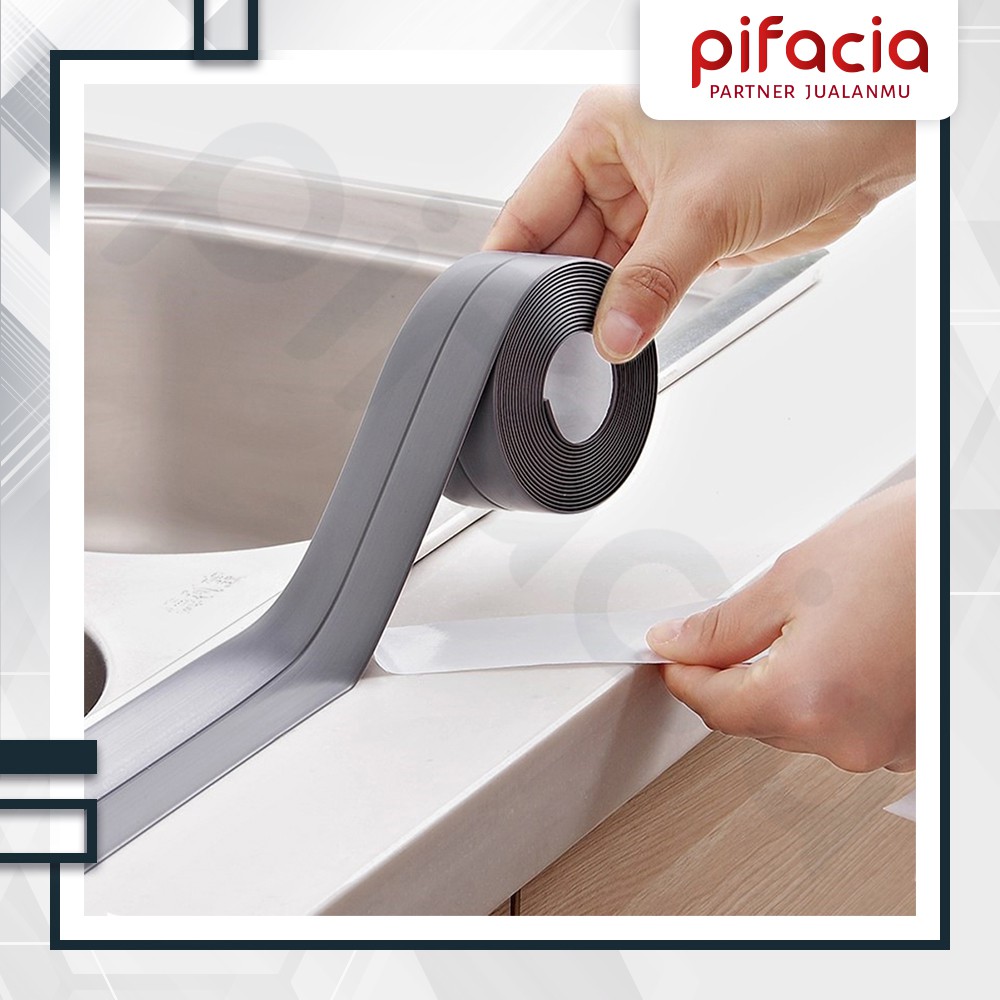 Seal Tape Protection Penutup Celah Siku Jendela Pintu Wastafel Dapur