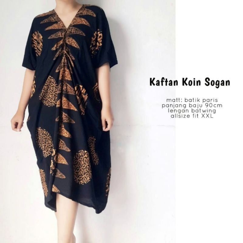 Kaftan Batik Koin Sogan