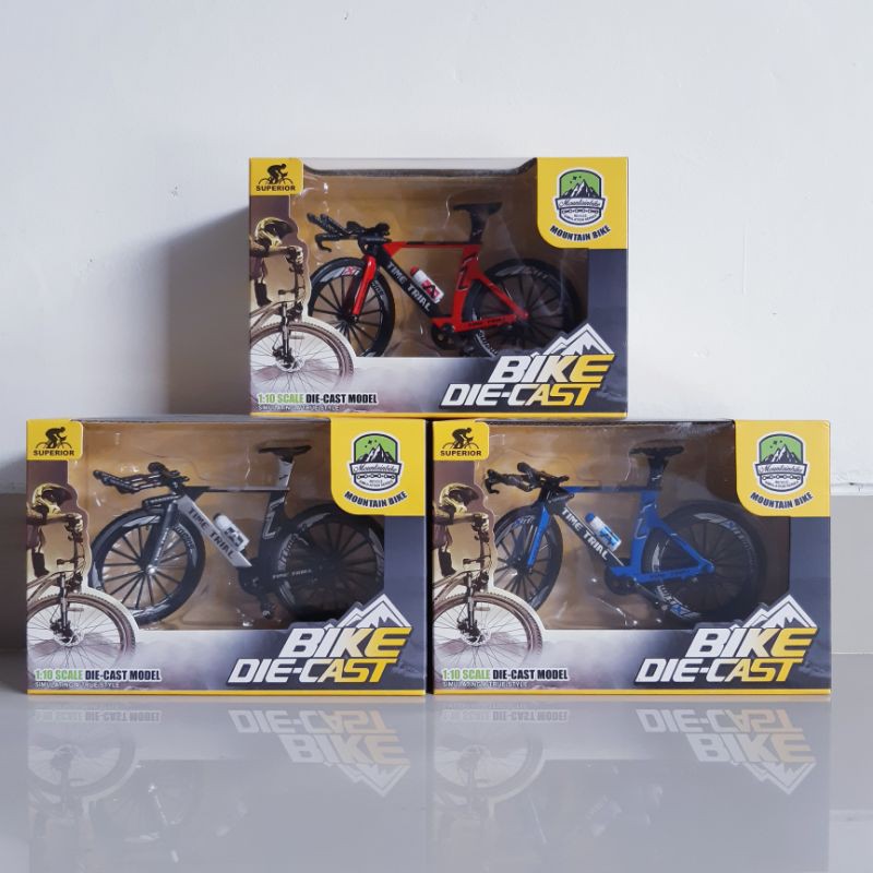 Diecast Sepeda Balap Time Trial Alloy - Miniatur Road Bike Bicycle