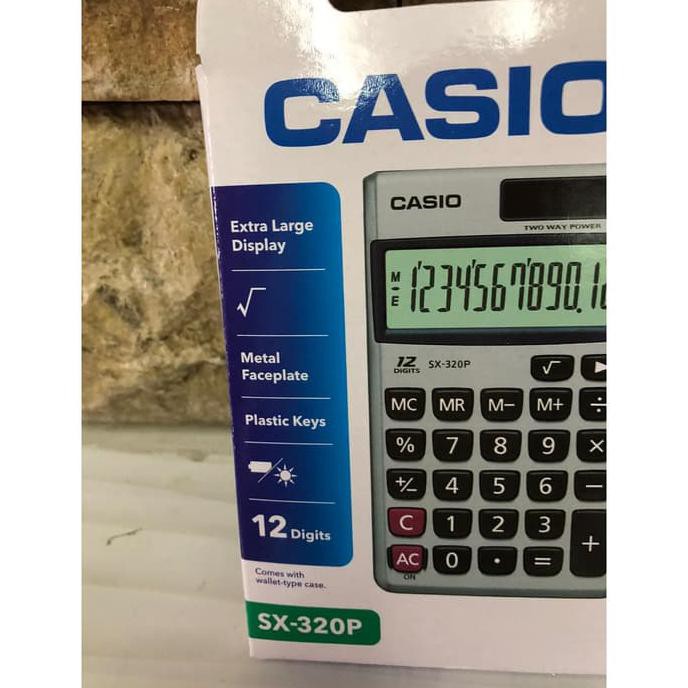 

KALKULATOR ELEKTRONIK CASIO SX-320P - 12 DIGITS