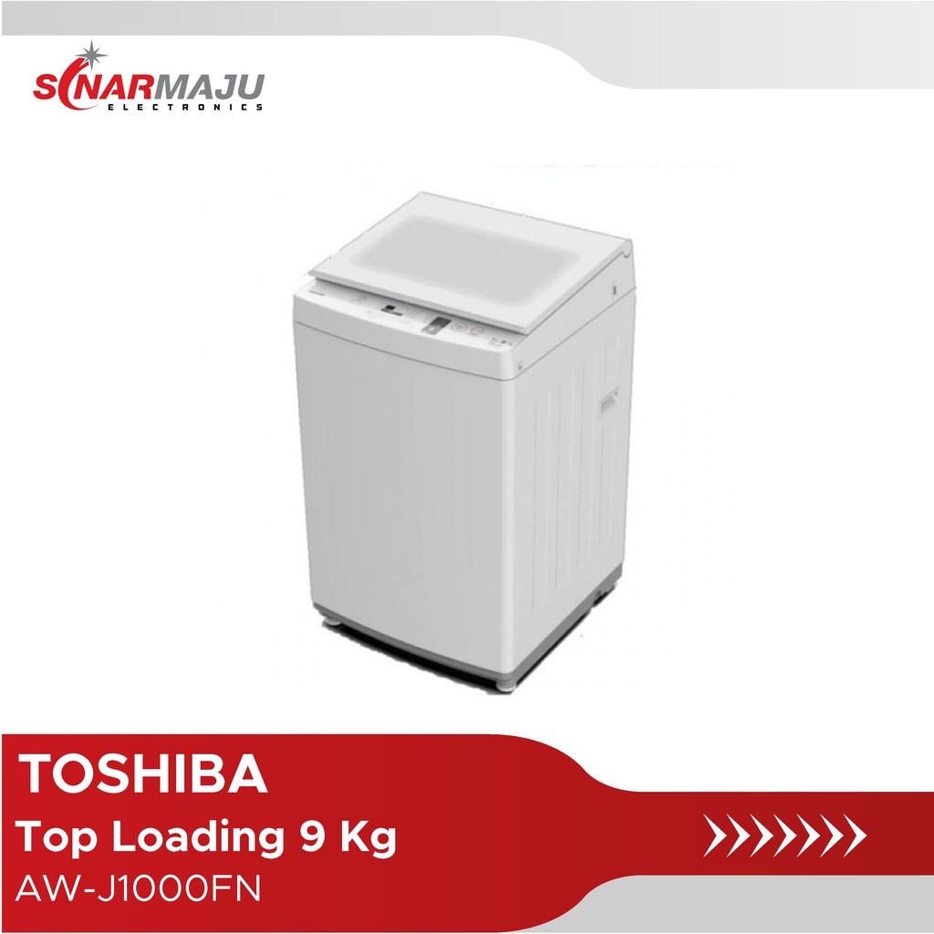 Mesin Cuci 1 Tabung Toshiba 9 Kg Top Loading AW-J1000FN / AWJ1000FN
