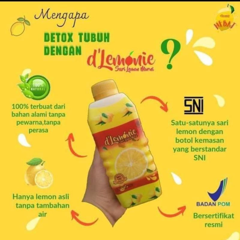 

D'lemonie Sarilemon Murni (500ml)