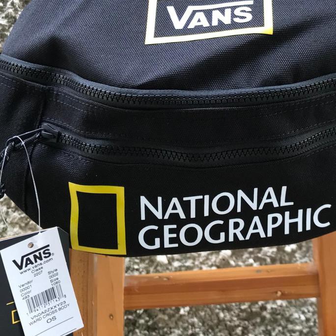 Waist Bag Vans X National Geographic Black/Yellow Original Resmi Pancasonabadi