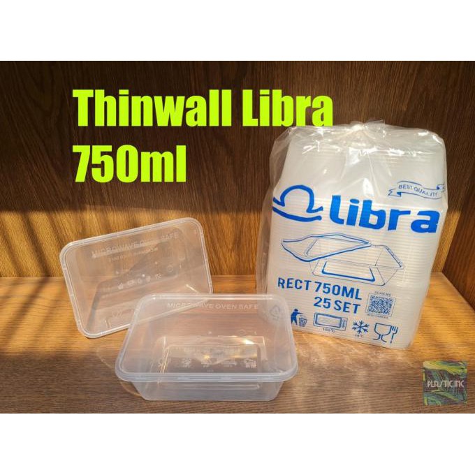 BARU. Thinwall 750 ml/Box Kotak Plastik/Kotak Plastik/Plastik Makanan Box.