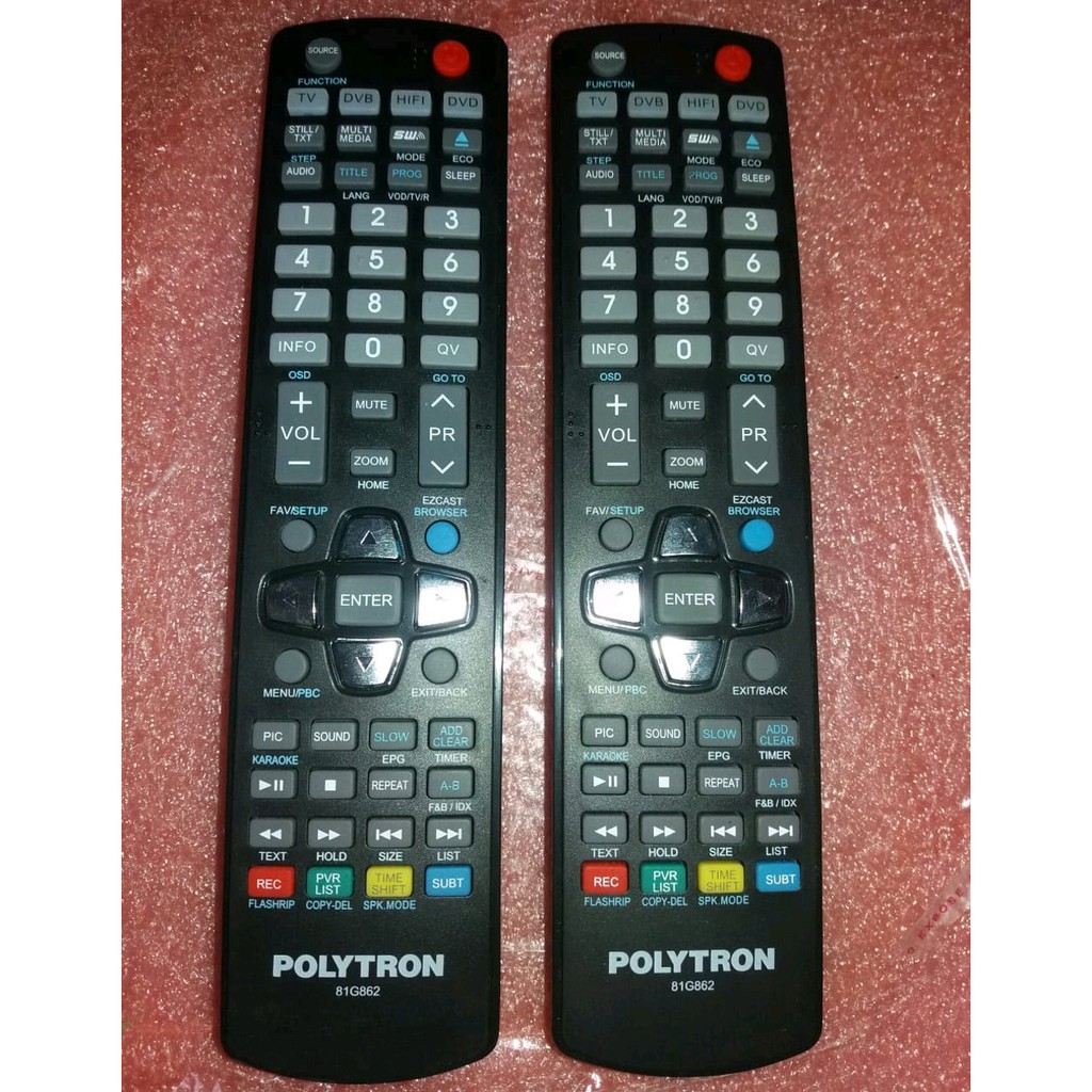 REMOTE REMOT TV LED LCD POLYTRON TIPE 81G862 ORIGINAL ASLI