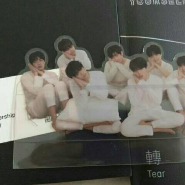 BTS LY Tear poster, photocard Suga, sticker official