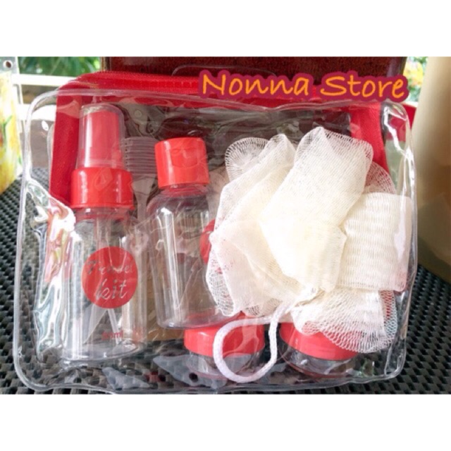 Botol + Tempat Krim Set - Travel Bottle Set