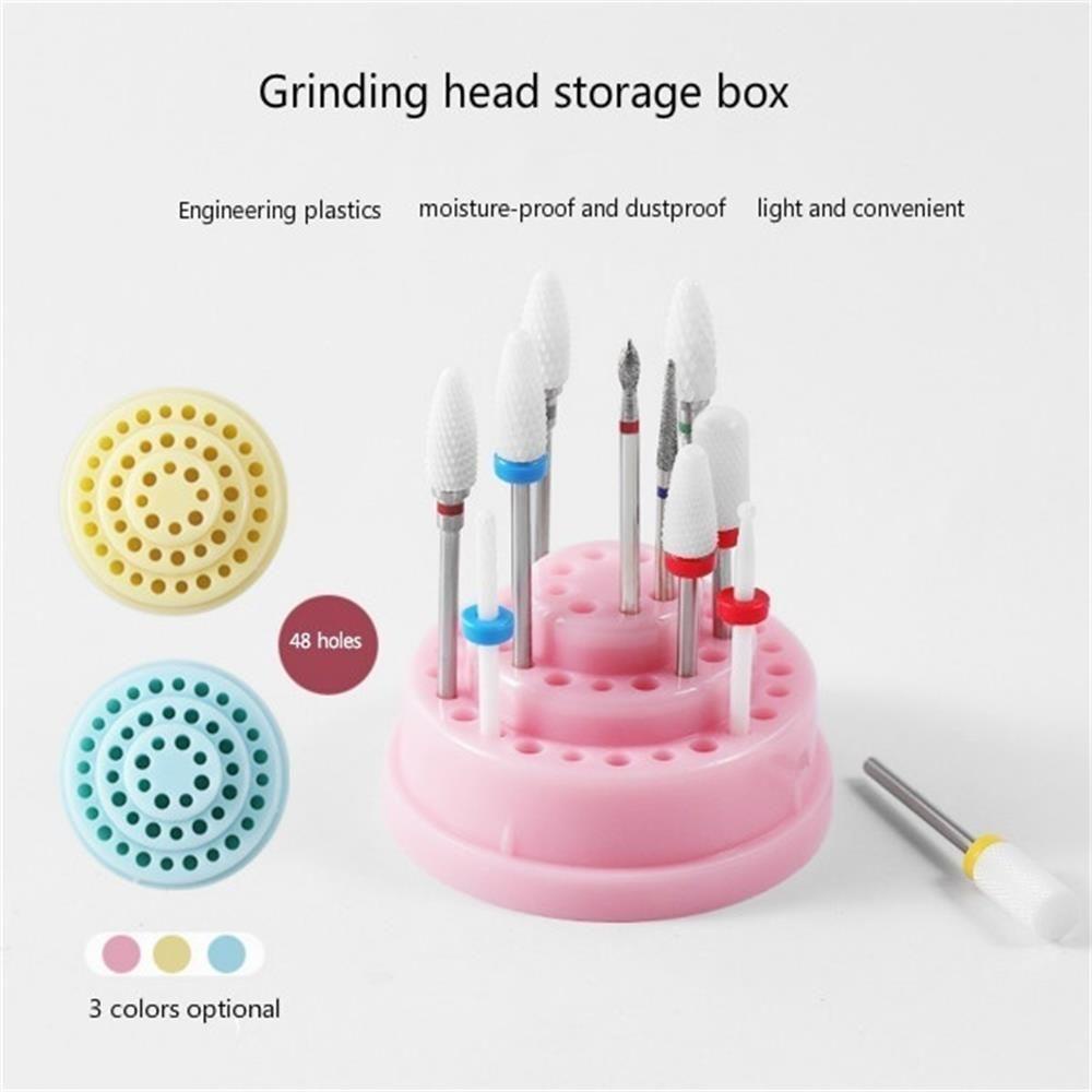 Holder Kepala Bor Kuku Transparan Untuk Alat manicure Bits