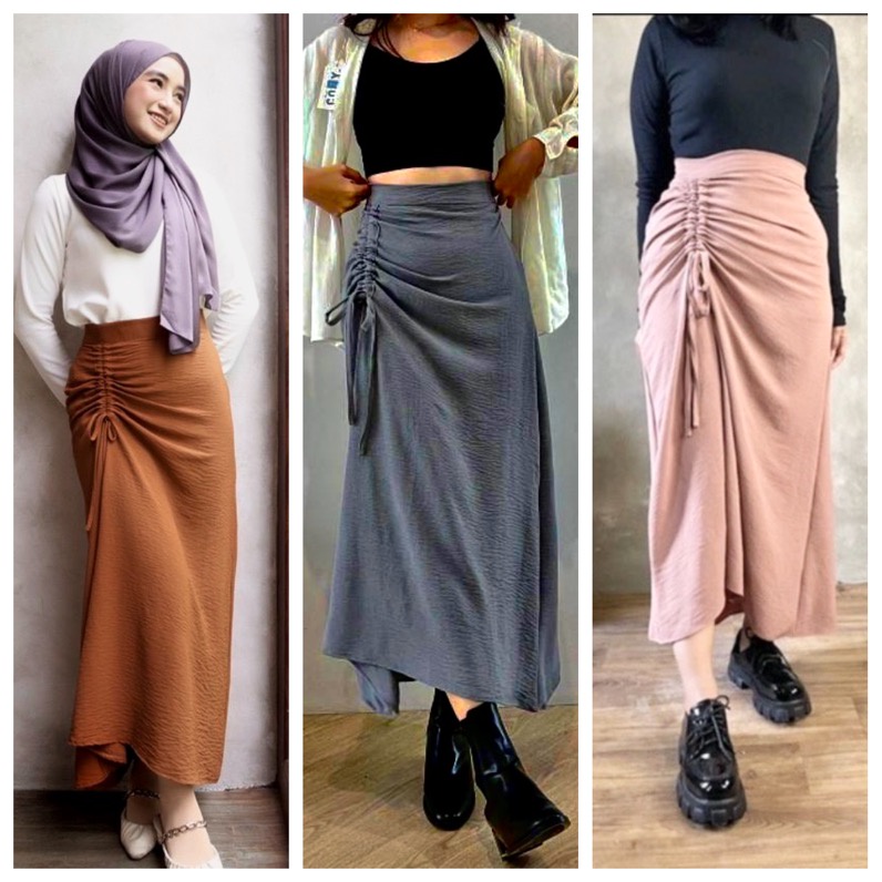 PROMO ROK SERUT KOREA CRINKLE / ROK SERUT CRINGKEL /ROK KOREA CASUAL