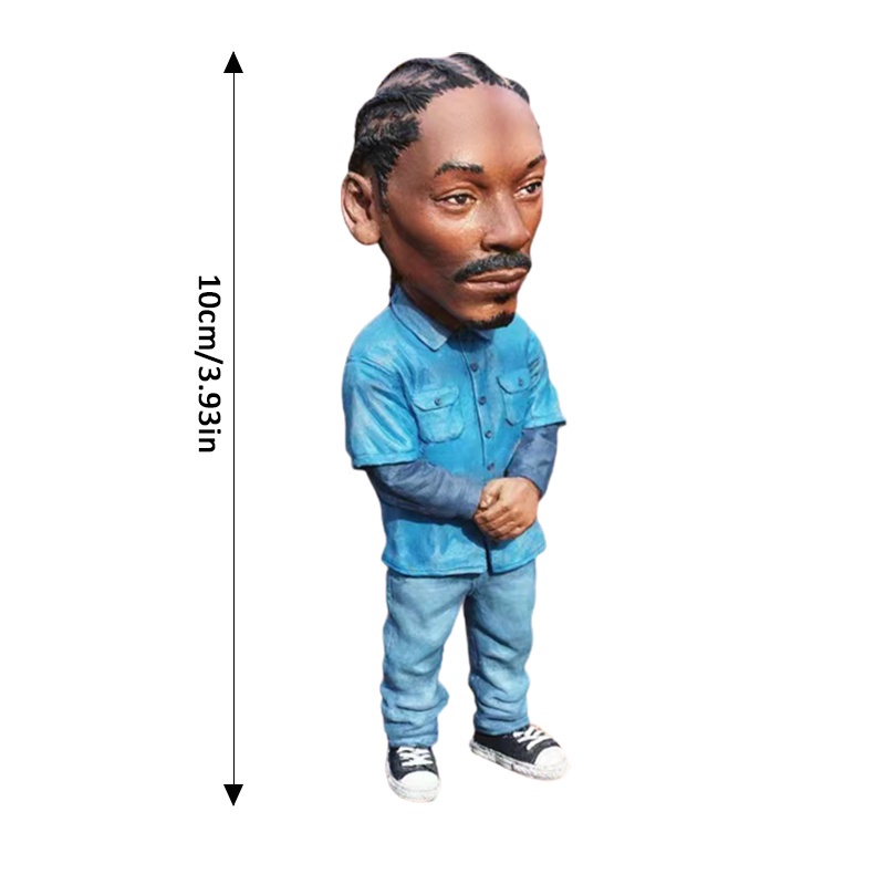 Hip Hop Rapper Bro Shakur Snoop Dogg B.I.G. Notorious Biggie Action Figure Rap Music Star Figurine Ornament