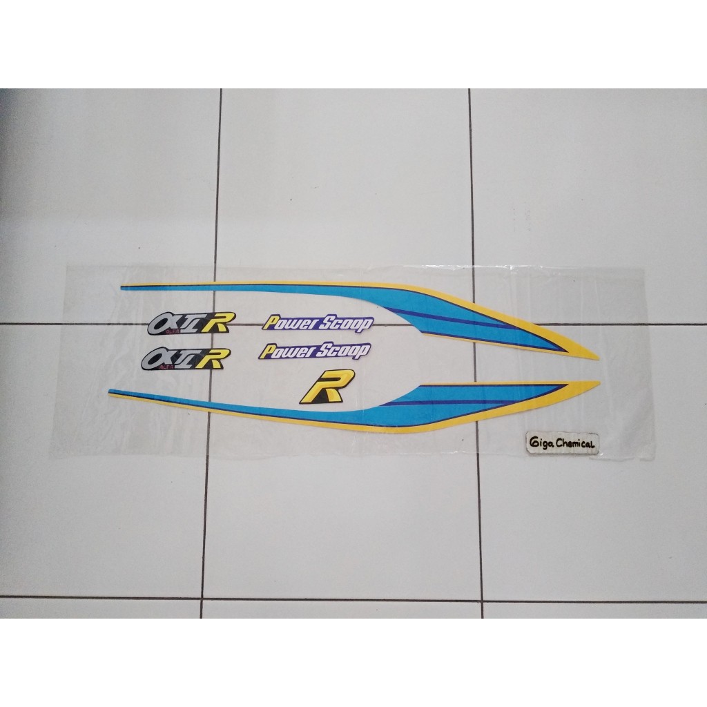 Striping Sticker Lis Yamaha Alfa 1992 1993 Biru