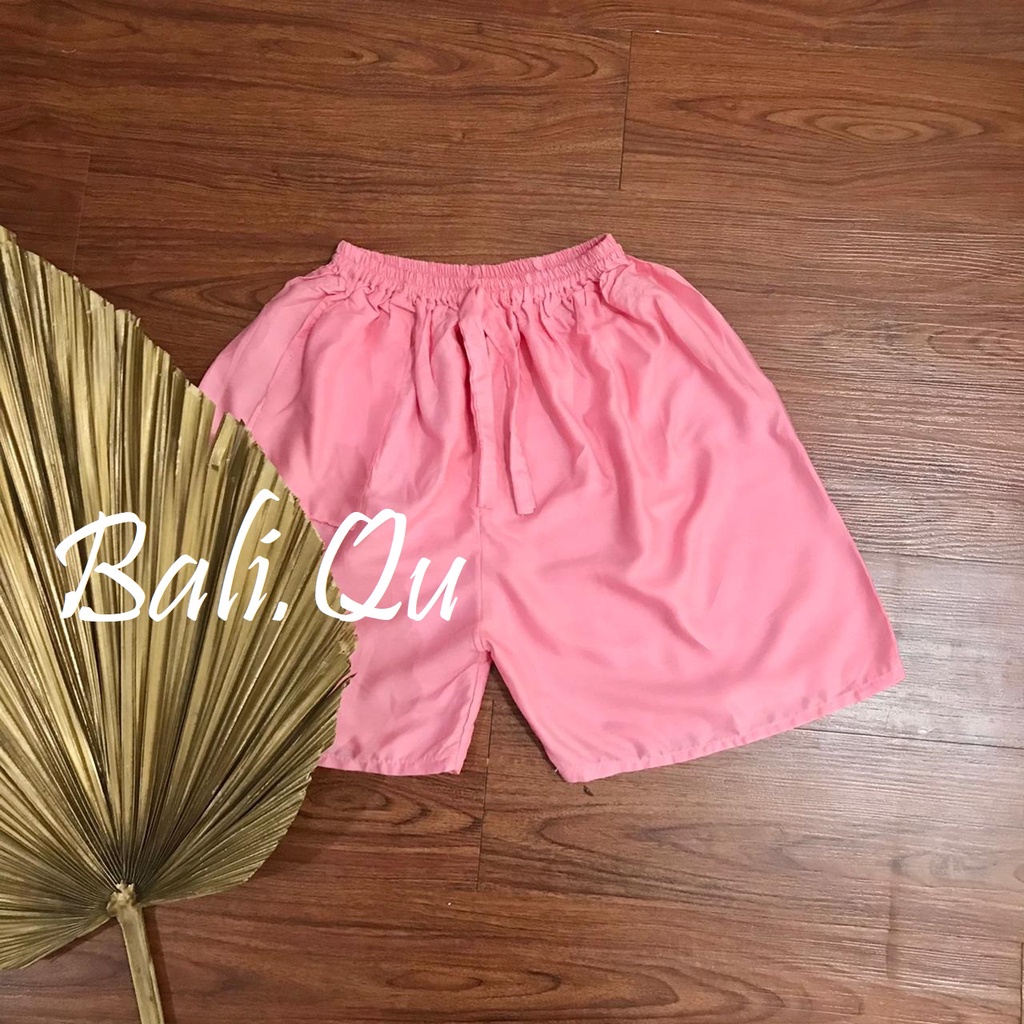 Celana Pendek Polos Jumbo Bali-PINK PASTEL