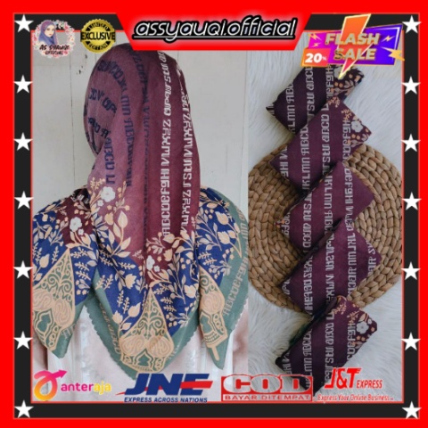 MOTIF KOREA/JILBAB MOTIF KOREA/HIJAB AKSARA/VOAL AKSARA/HIJAB AKSARA JAWA