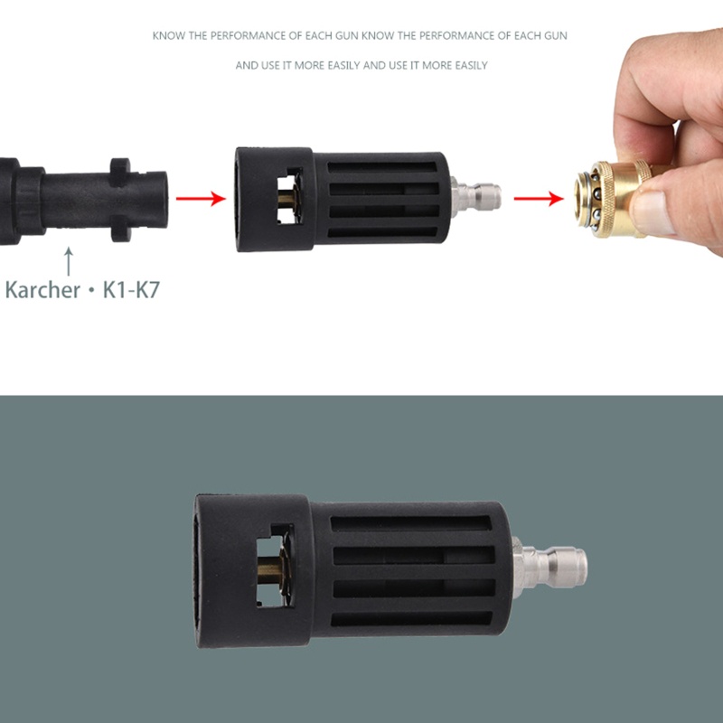 Kiss Adapter Konektor Quick Connect 1 / 4 &quot;Tahan Lama Untuk Karche Bosch