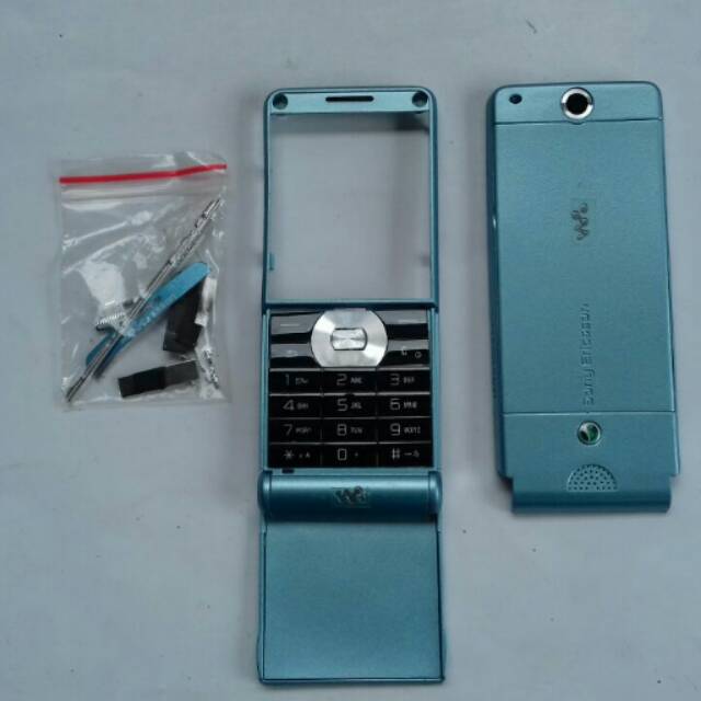 Casing fullset sony ericsson w350 w350i biru