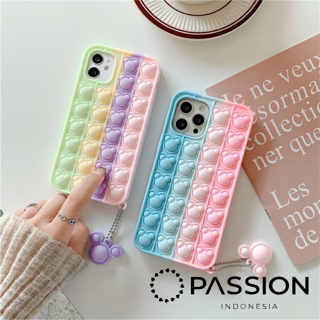 BEARY POP CASE Stress Reliever iPhone 12 12Pro 12ProMax 11 11Pro 11ProMax 7 8 Plus X XS Max XR
