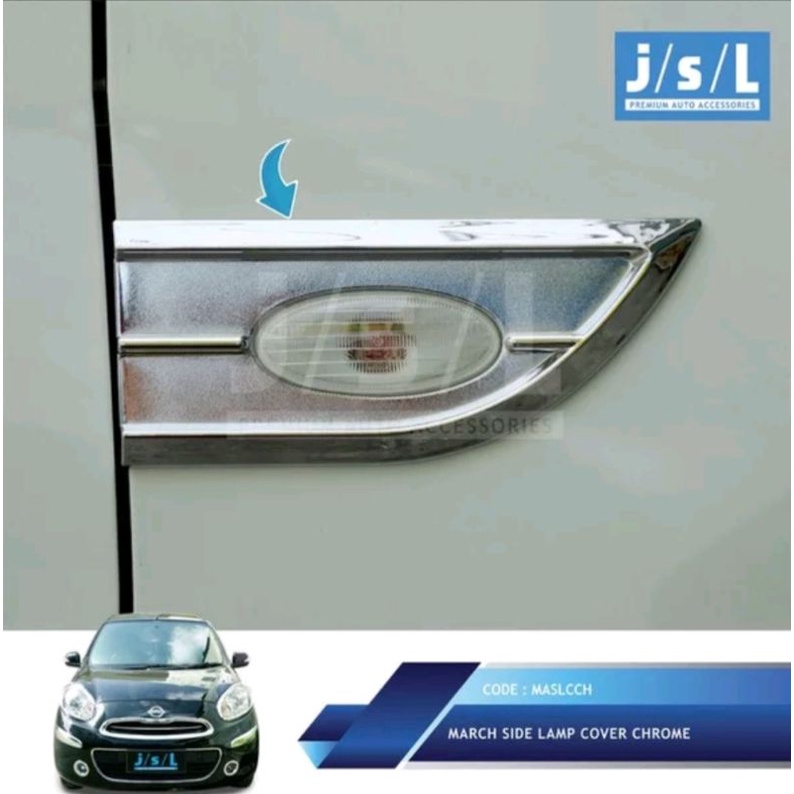 NISSAN MARCH Side lamp cover chrome