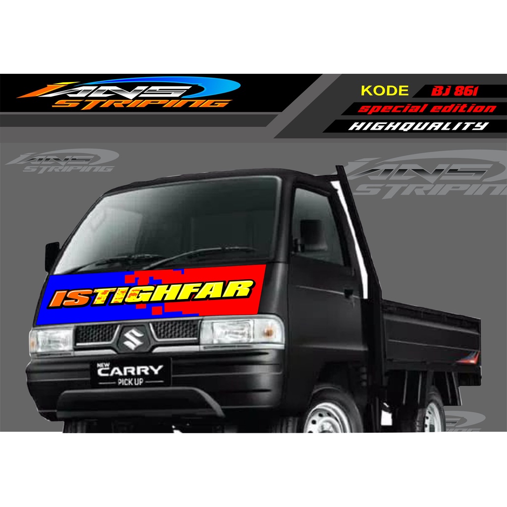 DECAL STICKER KAP DEPAN MOBIL CARRY/ STIKER KABIN DEPAN MOBIL CARRY PICK UP / STICKER TERBARU