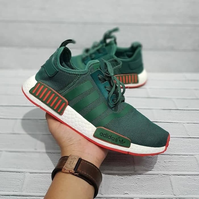 Unik ADIDAS NMD R2   PREMIUM ORIGINAL  sepatu pria  sepatu sneakers   Hijau  40 Diskon
