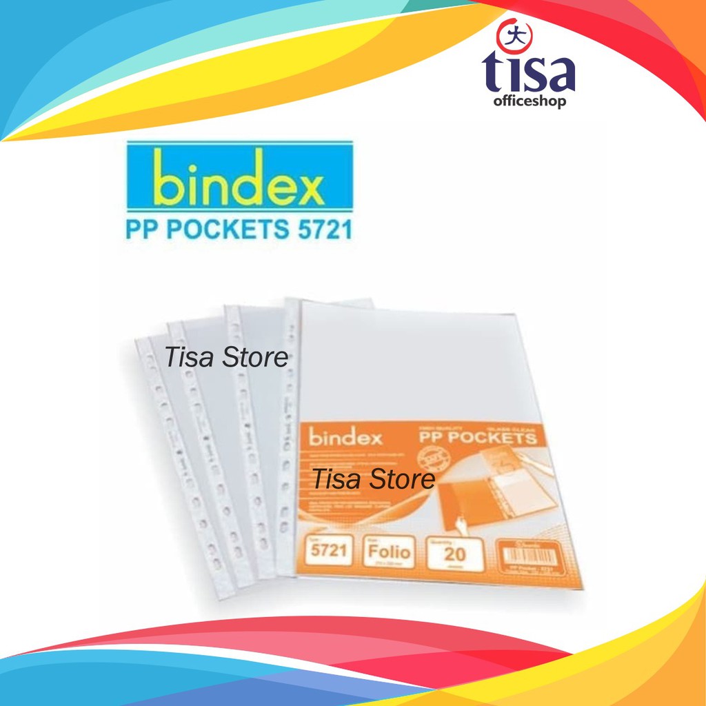 

PP Pocket / Clear Plastic Document Pocket Bindex 5721 F4