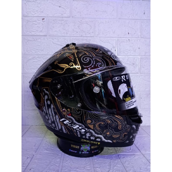 HELM NJS ZX 1 R MOTIF ARJUNA BLACK NJS ZX 1 R