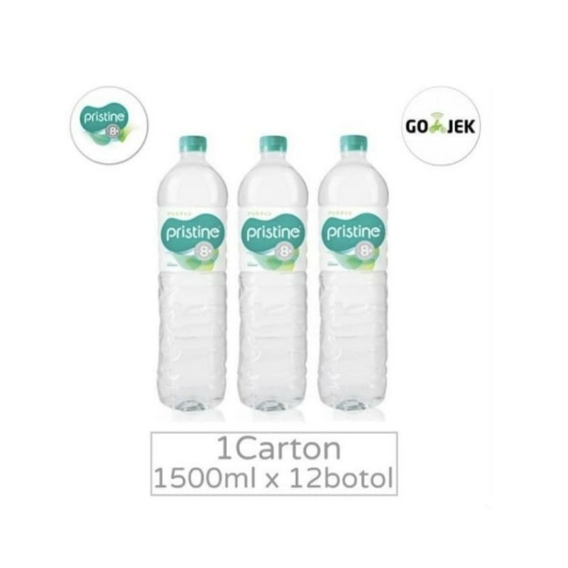 

Air Mineral Pristine 1500ml@ 12pcs Air Mineral pH 8+ Per Dus / Karton