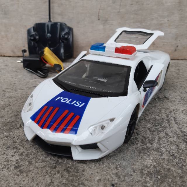 RC Car Sedan Polisi - Mainan Mobil Police Remote Control Anak Edukatif Radio Kontrol Edukatif