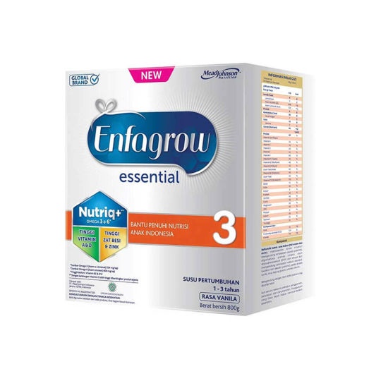 ENFAGROW ESSENTIAL A+3 VANILLA 800GR