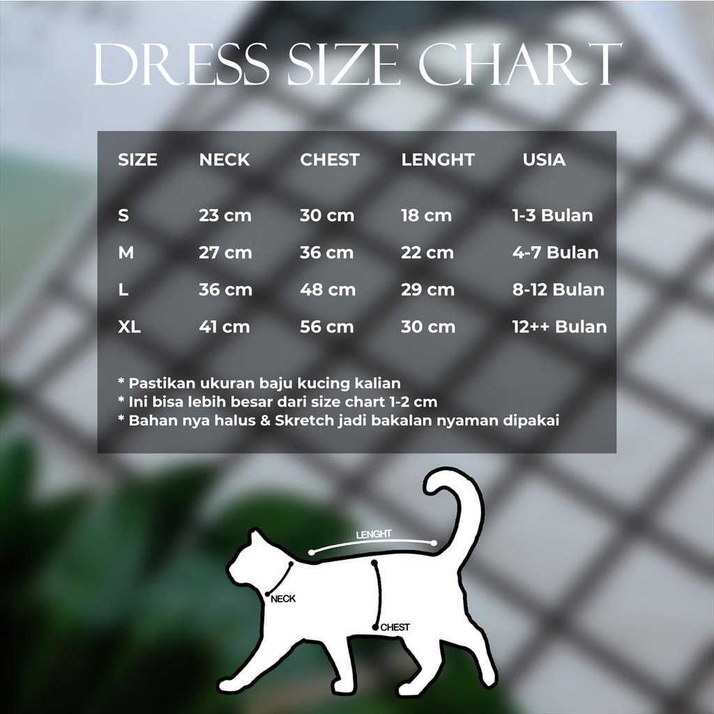 baju kucing anjing kelinci monyet lucu murah aksesoris hewan kecil - DRESS 3G WHITE