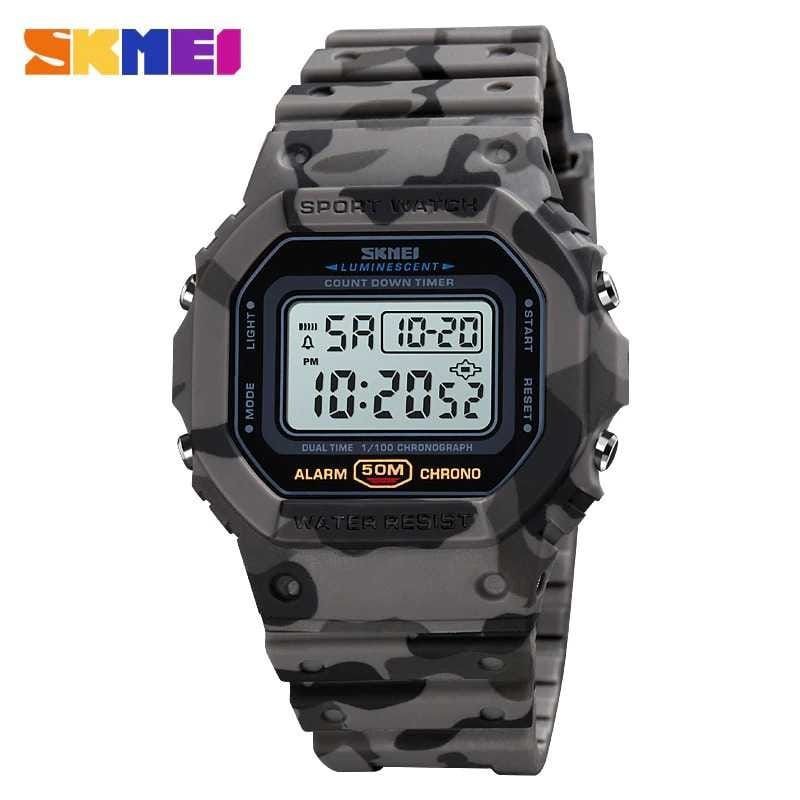 JAM TANGAN PRIA SKMEI ORIGINAL 1628 CAMO ARMY DORENG TACTICAL WATERRESIST 50M
