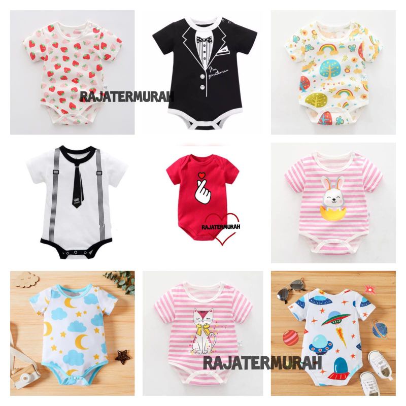 Jumper Pendek Bayi Fashion Motif New 100%Catton (SNI)