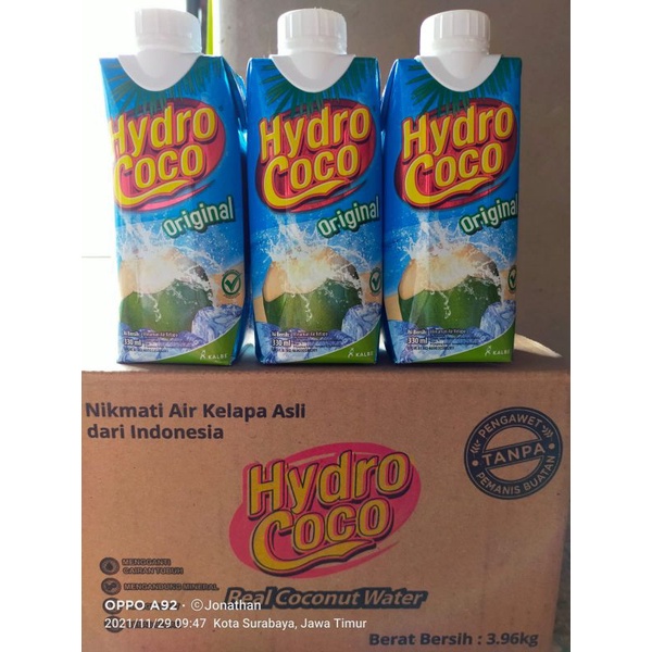 

hydrococo 330 ml isi 12 pcs