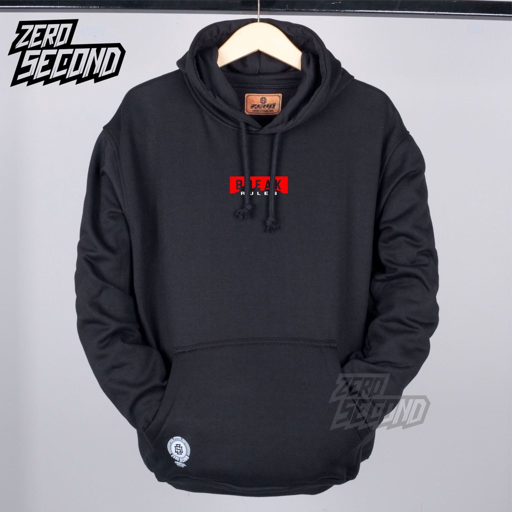 sweater hoodie Hitam pria distro original MR.DEE jumper hoodie simple unisex Switer distro Original